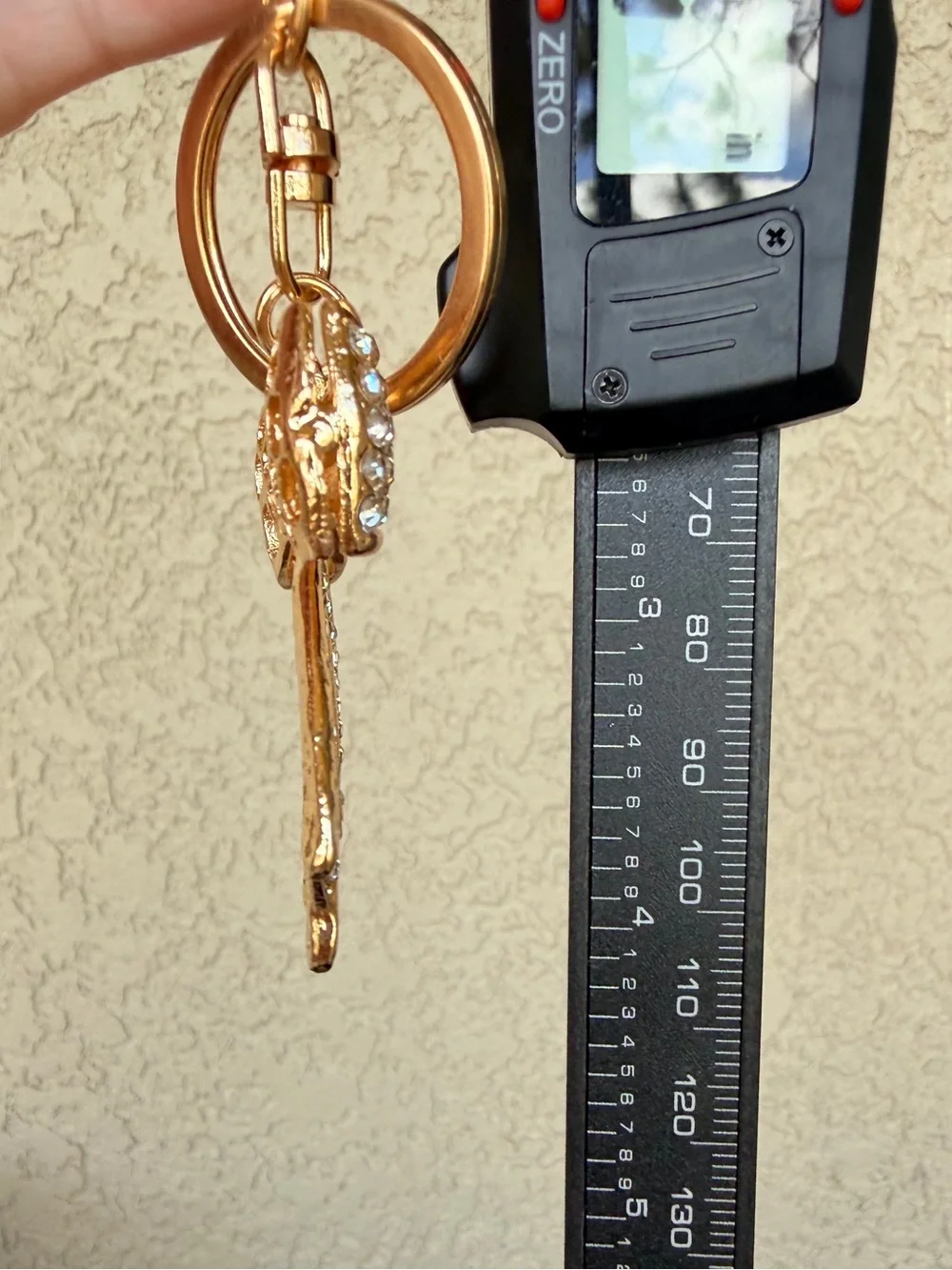 Sparkling Gold Bow Crystal Keychain/Bag Charm